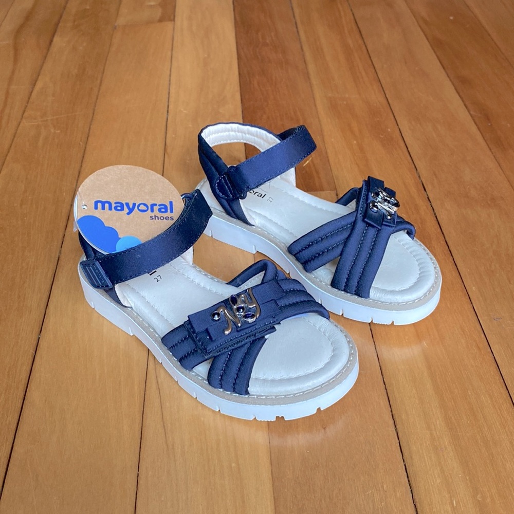 Mayoral girls navy sandal